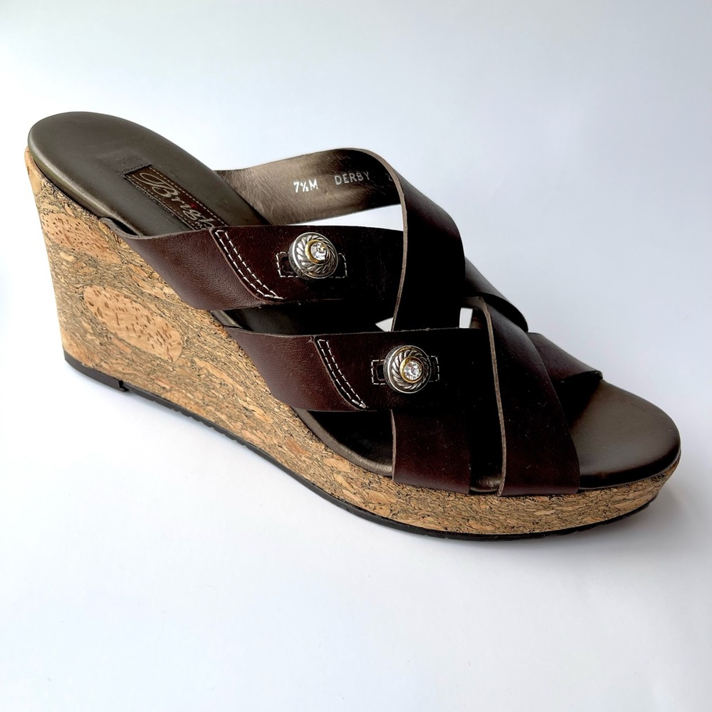 Brighton Sandal -Derby Cork Wedge- 7.5